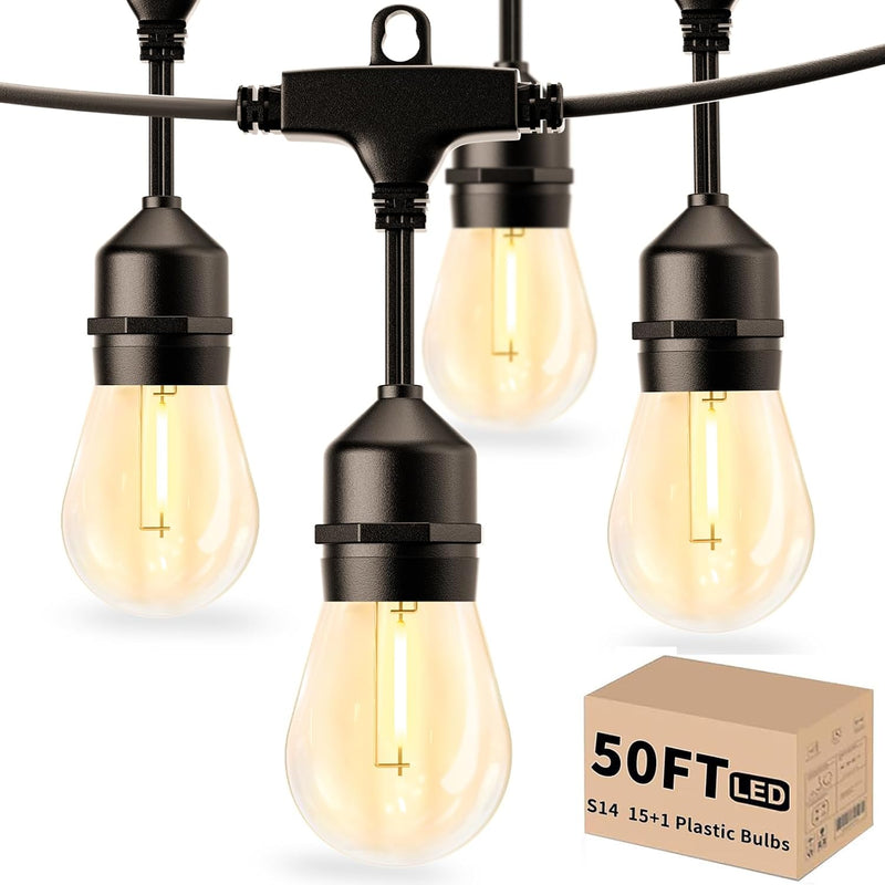 S14 Festoon Lights Outdoor 38m Waterproof Connectable String