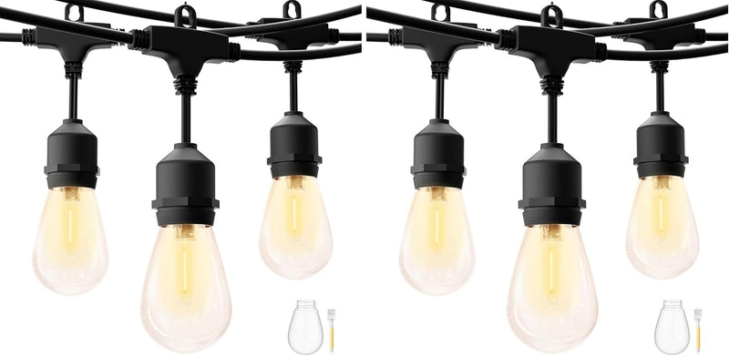 S14 Outdoor String Lights Mains Powered 100FT Garden
