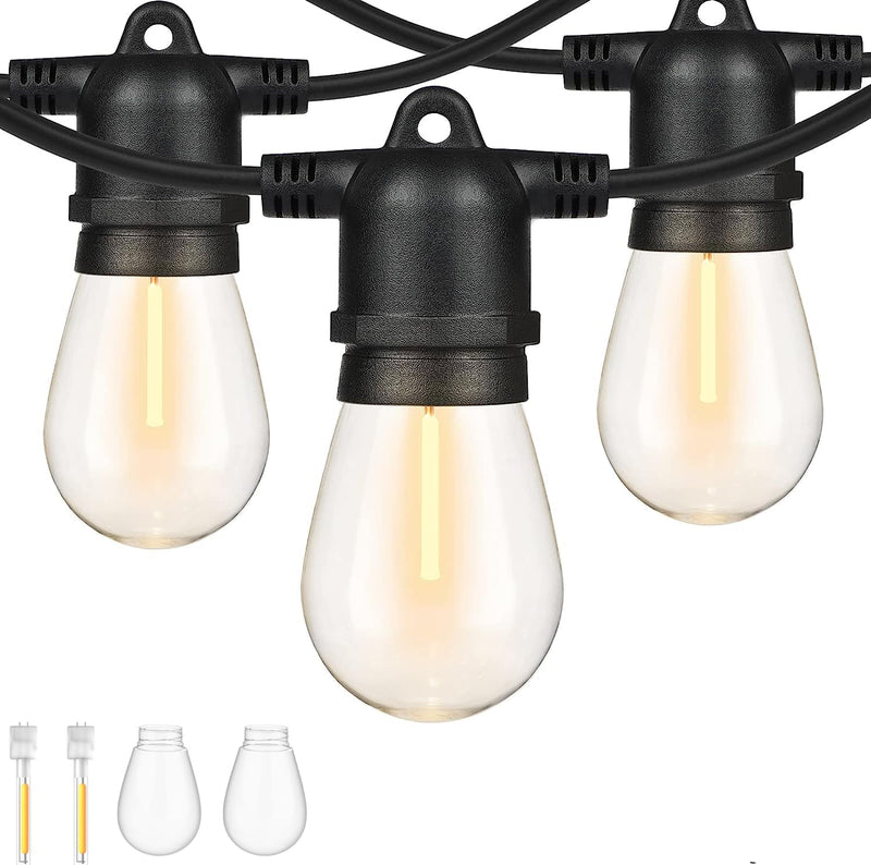 S14 Outdoor String Lights Mains Powered 100FT Garden