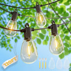 S14 Outdoor String Lights Mains Powered 100FT Garden