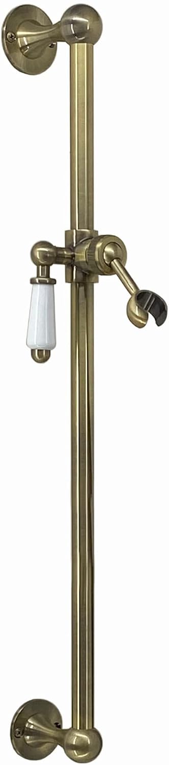 S27 Shower Slide Rail Riser Brass Head Holder