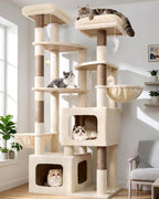 S74e Cat Tree Tower 2 Caves 45x40CM