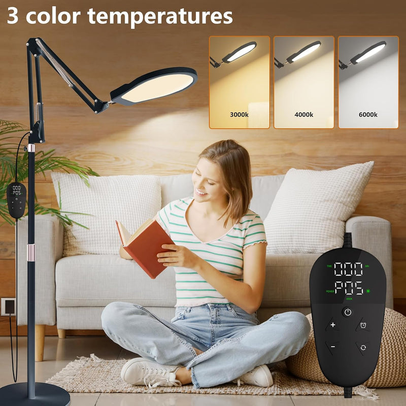 Sad Lamp Lux 20W Light Therapy Floor Shell-Shaped