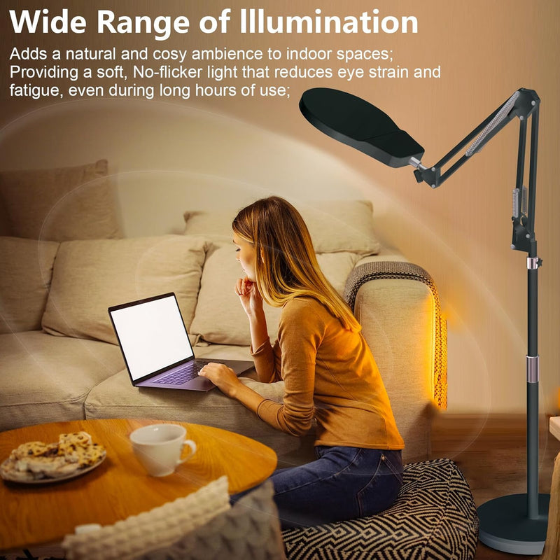 Sad Lamp Lux 20W Light Therapy Floor Shell-Shaped