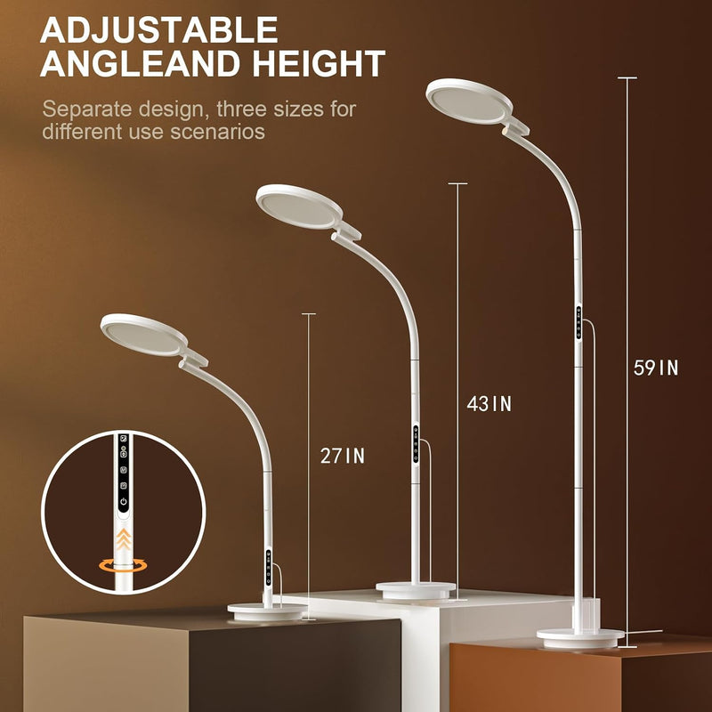 Sad Light Therapy Floor Lamp Lux UV-Free Daylight