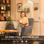 Sad Light Therapy Floor Lamp Lux UV-Free Daylight