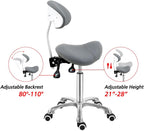 Saddle Stool Massage Rolling Work Chair for Beauty