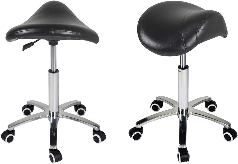 Saddle Stool Massage Rolling Work Chair for Beauty