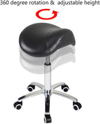 Saddle Stool Massage Rolling Work Chair for Beauty