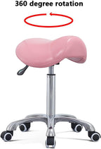 Saddle Stool Massage Rolling Work Chair for Beauty