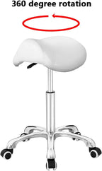 Saddle Stool Massage Rolling Work Chair for Beauty