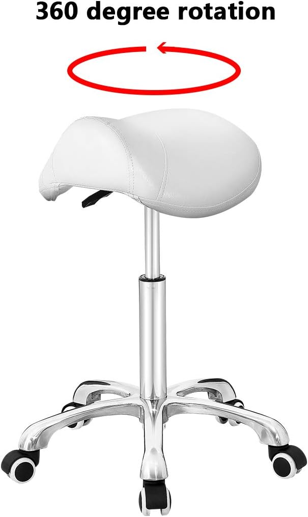 Saddle Stool Massage Rolling Work Chair for Beauty