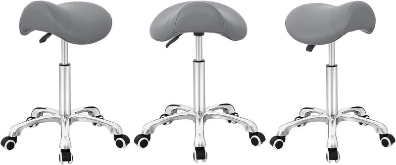 Saddle Stool Massage Rolling Work Chair for Beauty