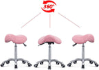 Saddle Stool Massage Rolling Work Chair for Beauty