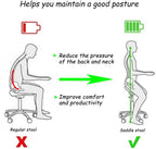 Saddle Stool Massage Rolling Work Chair for Beauty