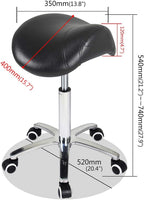 Saddle Stool Massage Rolling Work Chair for Beauty
