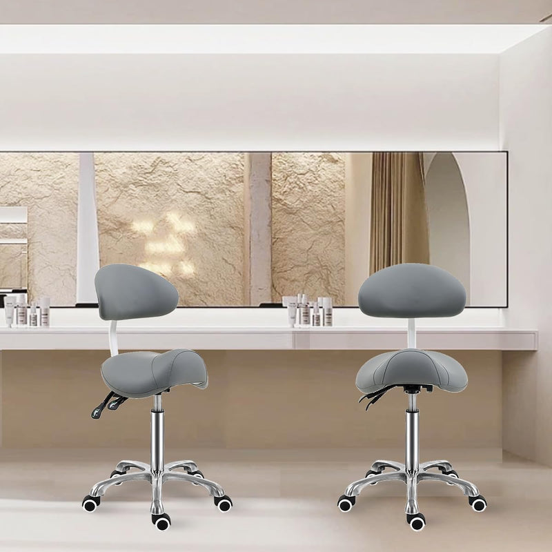 Saddle Stool Massage Rolling Work Chair for Beauty