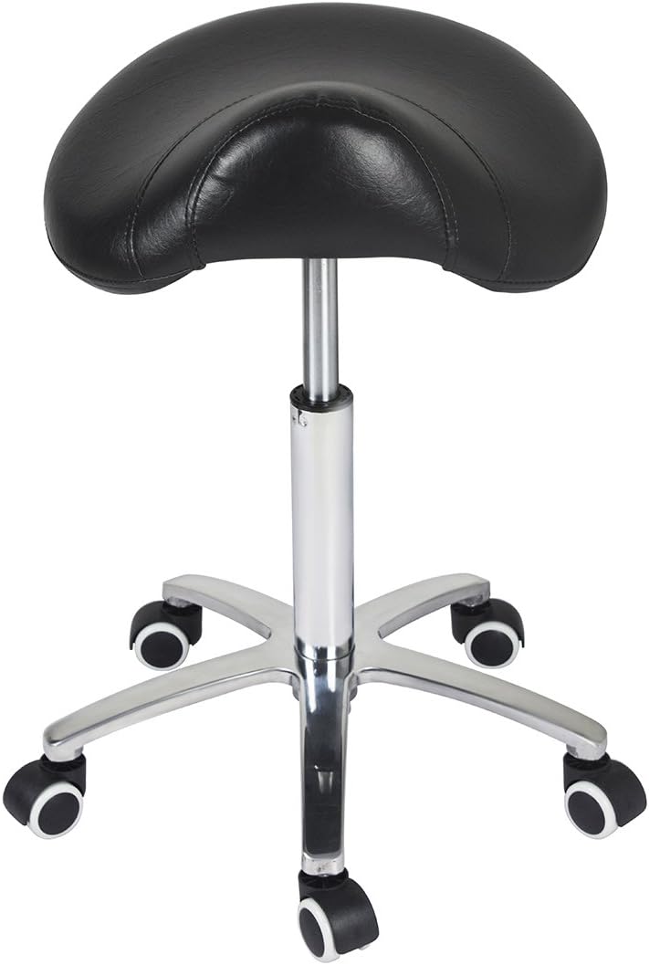Saddle Stool Massage Rolling Work Chair for Beauty