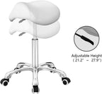 Saddle Stool Massage Rolling Work Chair for Beauty