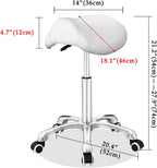 Saddle Stool Massage Rolling Work Chair for Beauty
