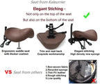Saddle Stool with Wheels Height Adjustable Anti-Fatigue