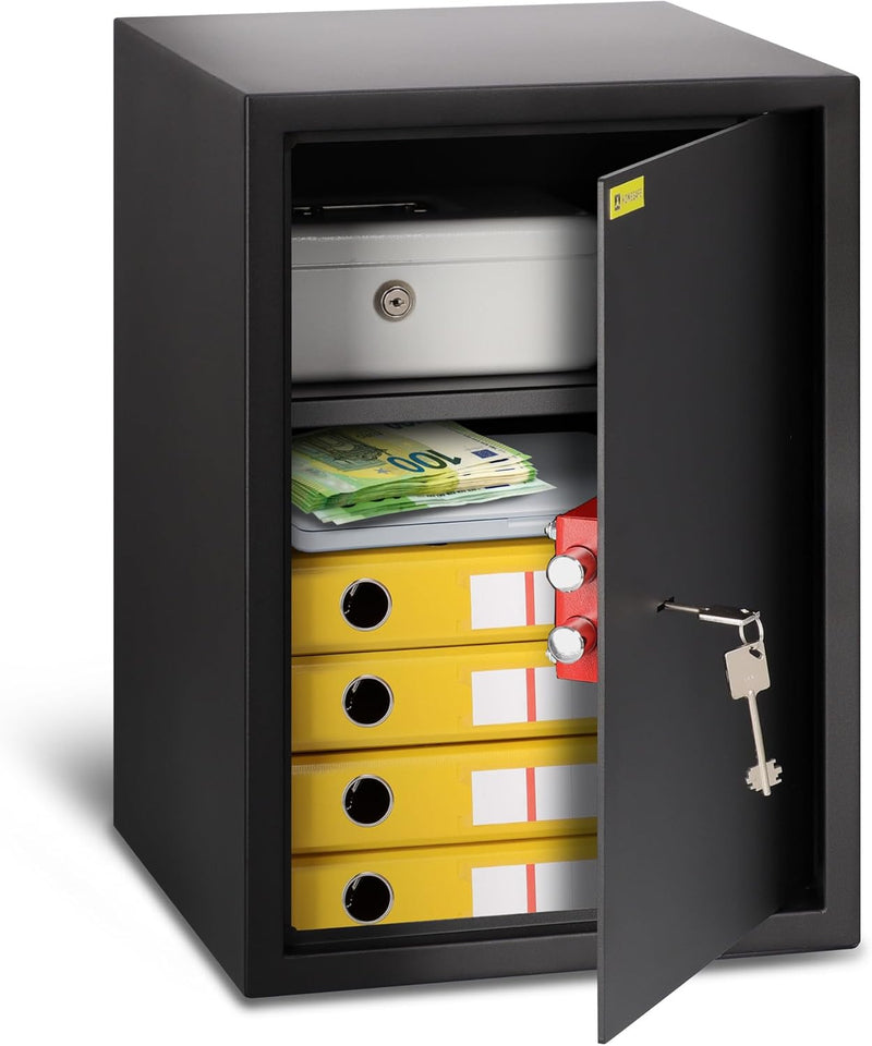 Safe Box with Key Lock Money