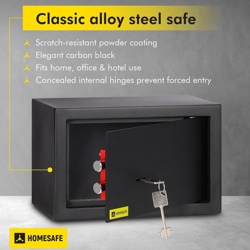 Safe Box with Key Lock Money