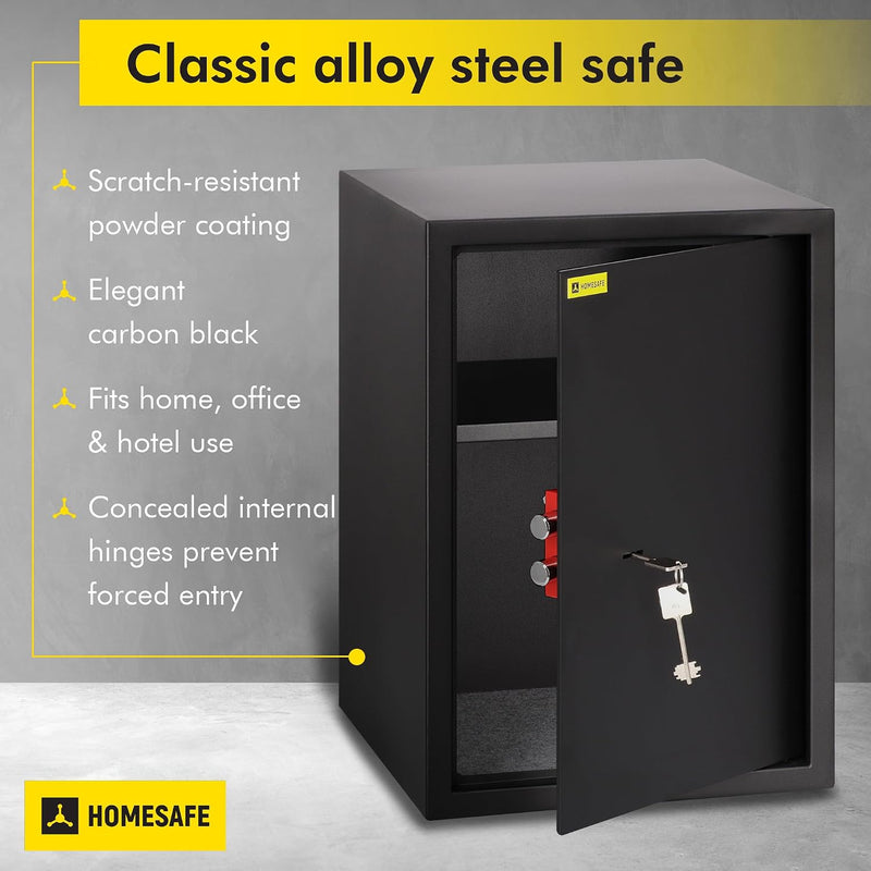 Safe Box with Key Lock Money