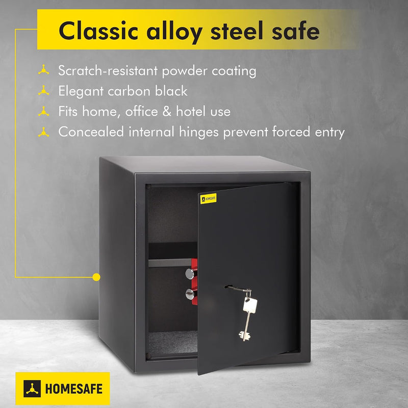 Safe Box with Key Lock Money