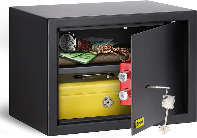 Safe Box with Key Lock Money