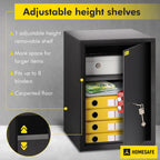 Safe Box with Key Lock Money