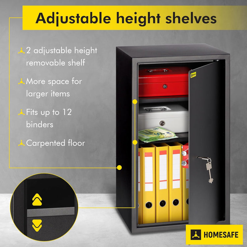 Safe Box with Key Lock Money
