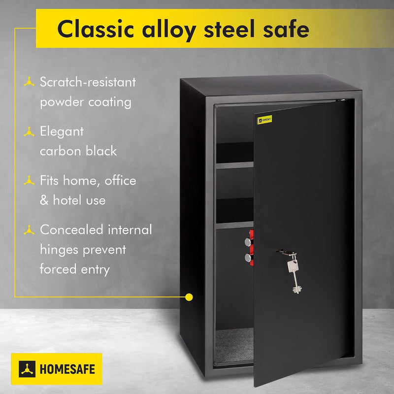Safe Box with Key Lock Money