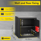 Safe Box with Key Lock Money