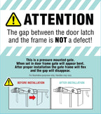 Safety Easy Step Baby Gate for Doorways Bottom