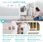 Safety Easy Step Baby Gate for Doorways Bottom