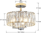 Saint Mossi K9 Crystal Flush Mount Ceiling Light