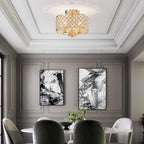 Saint Mossi K9 Crystal Flush Mount Ceiling Light