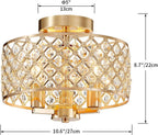 Saint Mossi K9 Crystal Flush Mount Ceiling Light