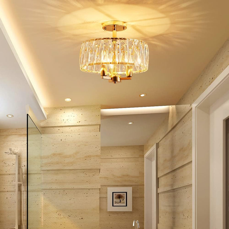 Saint Mossi K9 Crystal Flush Mount Ceiling Light