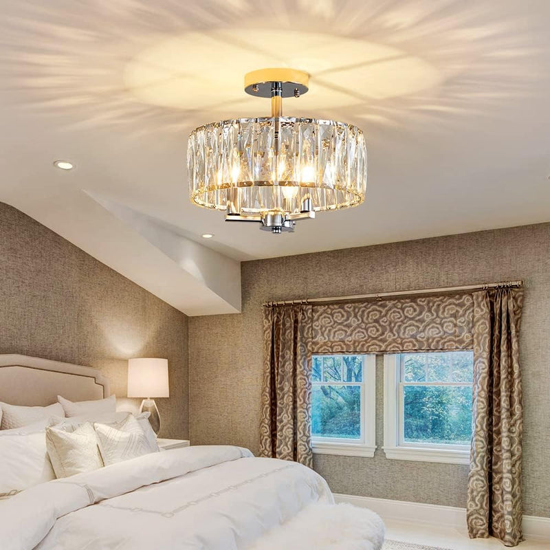 Saint Mossi K9 Crystal Flush Mount Ceiling Light