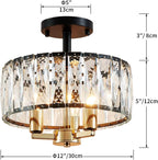 Saint Mossi K9 Crystal Flush Mount Ceiling Light
