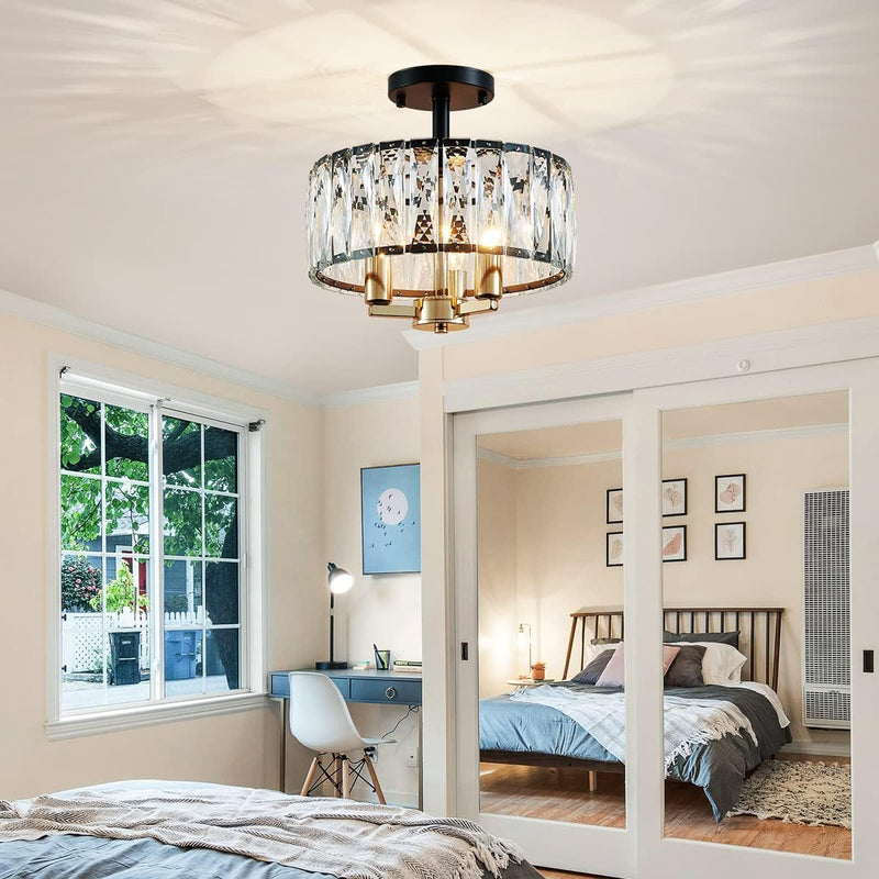 Saint Mossi K9 Crystal Flush Mount Ceiling Light
