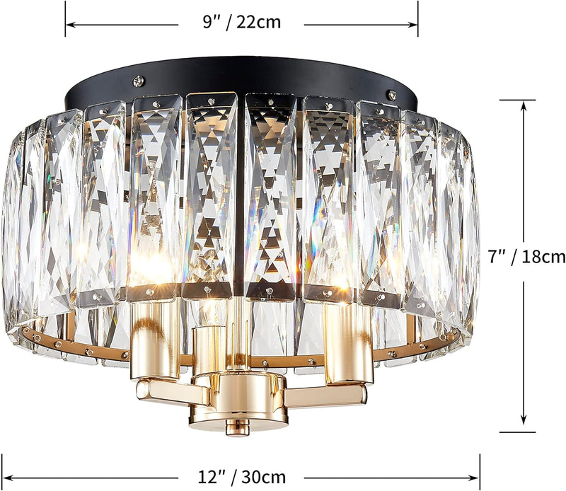 Saint Mossi K9 Crystal Flush Mount Ceiling Light