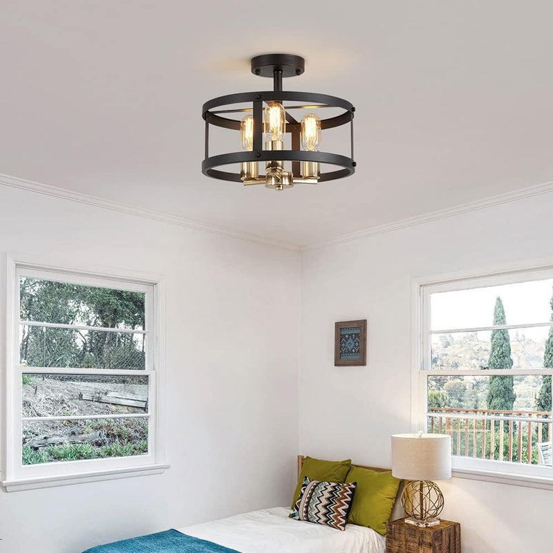 Saint Mossi Vintage Semi Flush Mount Ceiling Light