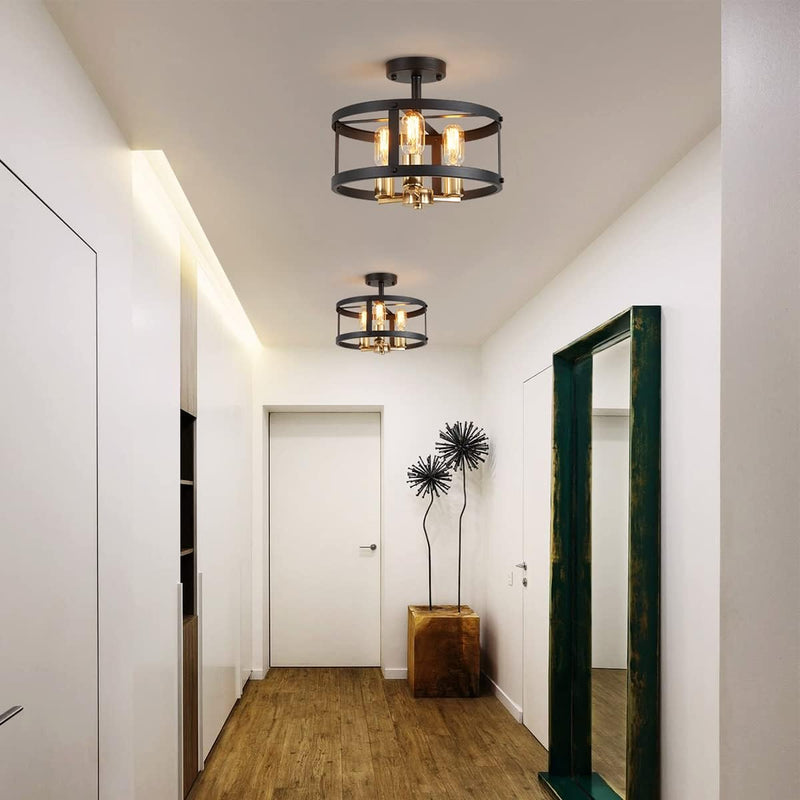 Saint Mossi Vintage Semi Flush Mount Ceiling Light