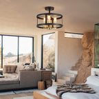 Saint Mossi Vintage Semi Flush Mount Ceiling Light