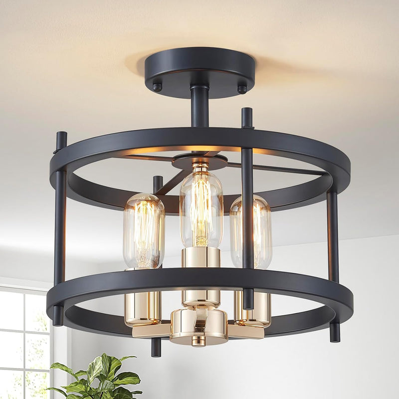 Saint Mossi Vintage Semi Flush Mount Ceiling Light
