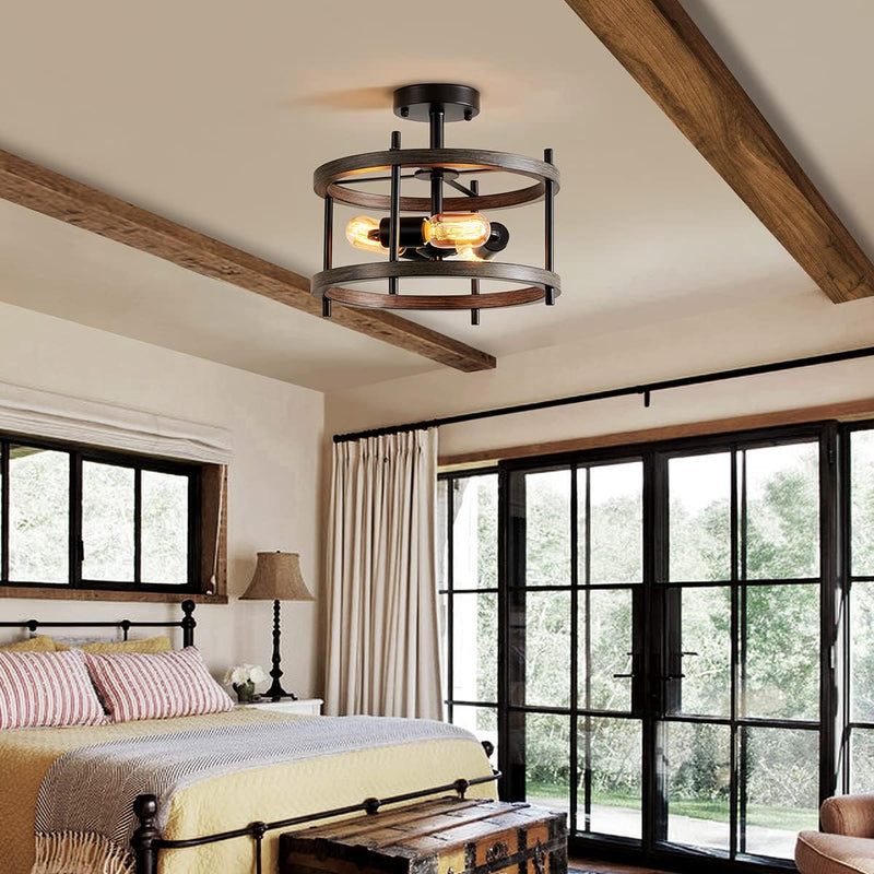 Saint Mossi Vintage Semi Flush Mount Ceiling Light