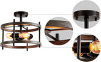 Saint Mossi Vintage Semi Flush Mount Ceiling Light